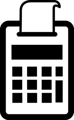 Print Calculator Simple Line Art Svg, Free Vectors File
